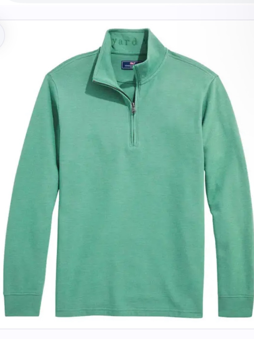 Vineyard vines! Men's Quarter-Zip Pullover Sweater - Seafoam Green! XL